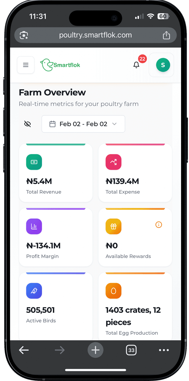 SmartFlok Farm Management App
